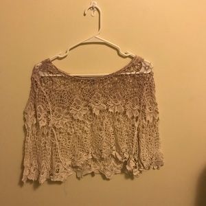 Lace crop top